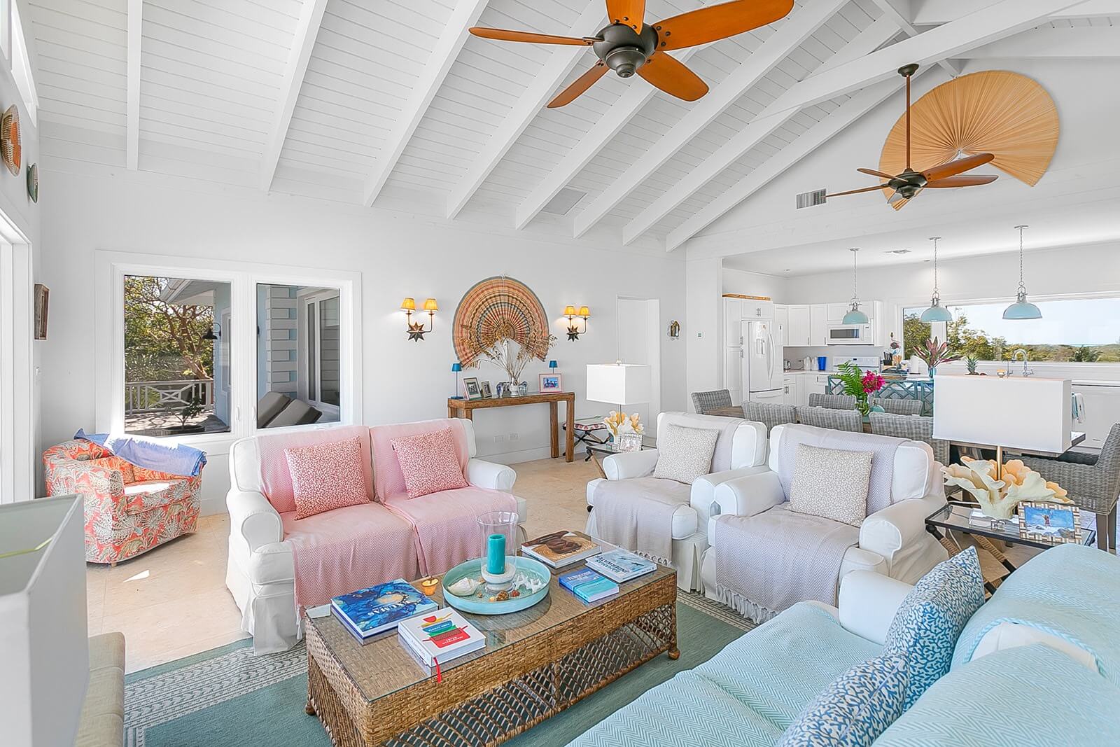 Livingarea Sofas Bahari house Great Exuma Bahamas